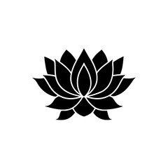 creative details Outline silhouette lotus icon sign vector
