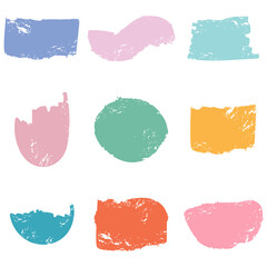 Abstract Shapes, Scribbles Boxes, Grunge, Scratch Texture, Different Frames, Doodle, Pencil, Marker, Charcoal, Crayon Texture, Paint Texture, Colorful, Transparent Background