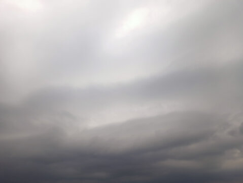 Dramatic clouds in the sky with black and white colours in mansoon season.
