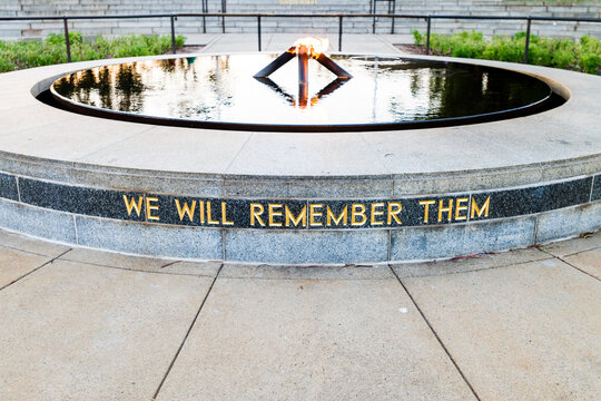 anzac memorial with the words We Will Remember Them