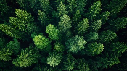Eco-friendly green forest background template for nature conservation ideas