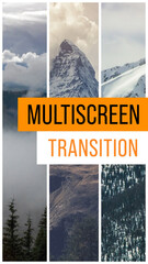 Triple Split Multi Screen Transition Vertical