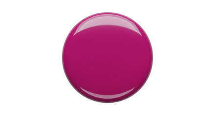 Obraz premium Drop of glossy pink nail polish isolated PNG with Transparent Background