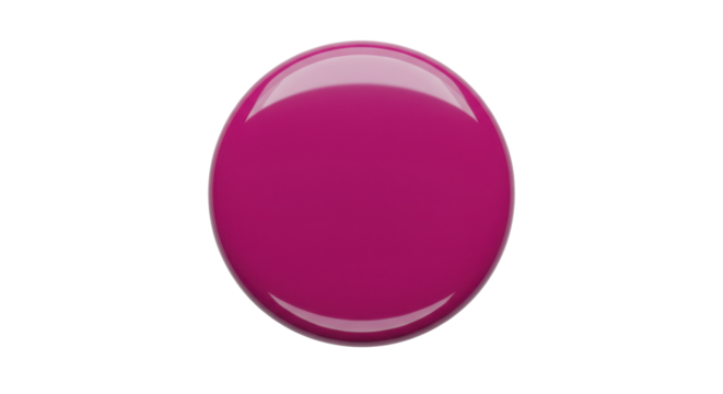 Drop of glossy pink nail polish isolated PNG with Transparent Background