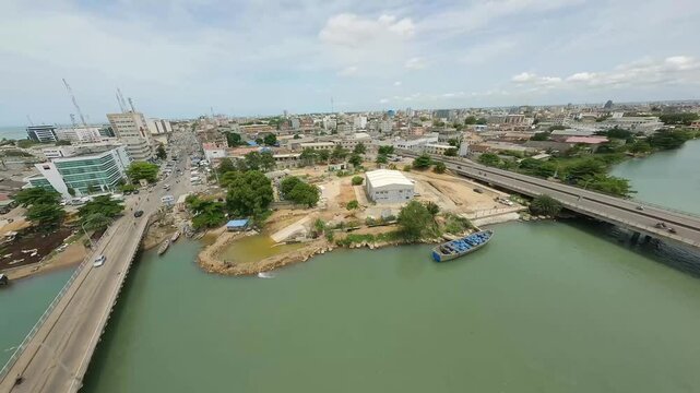 Africa Cotonou city Drone FPV