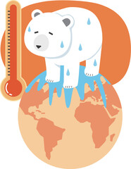温暖化と白くま