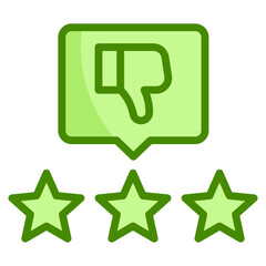 Negative Review Icon