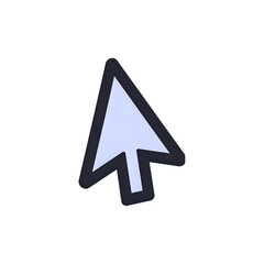 Classic Computer Cursor: Simple, Clean Pointer Graphic