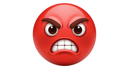 Angry face emoji