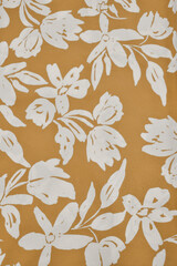 Beautiful Seamless Pattern with Flowers and Leaves