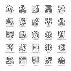 Capital Gains Icon pack for your website, mobile, presentation, and logo design. Capital Gains Icon outline design. Vector graphics illustration and editable stroke.