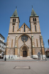 A Catholic cathedral in Sarajevo, Bosnia and Herzegovina, Cathedral of the Sacred Heart
