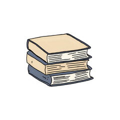 Stack of Books: Illustration for Education, Knowledge, and Reading