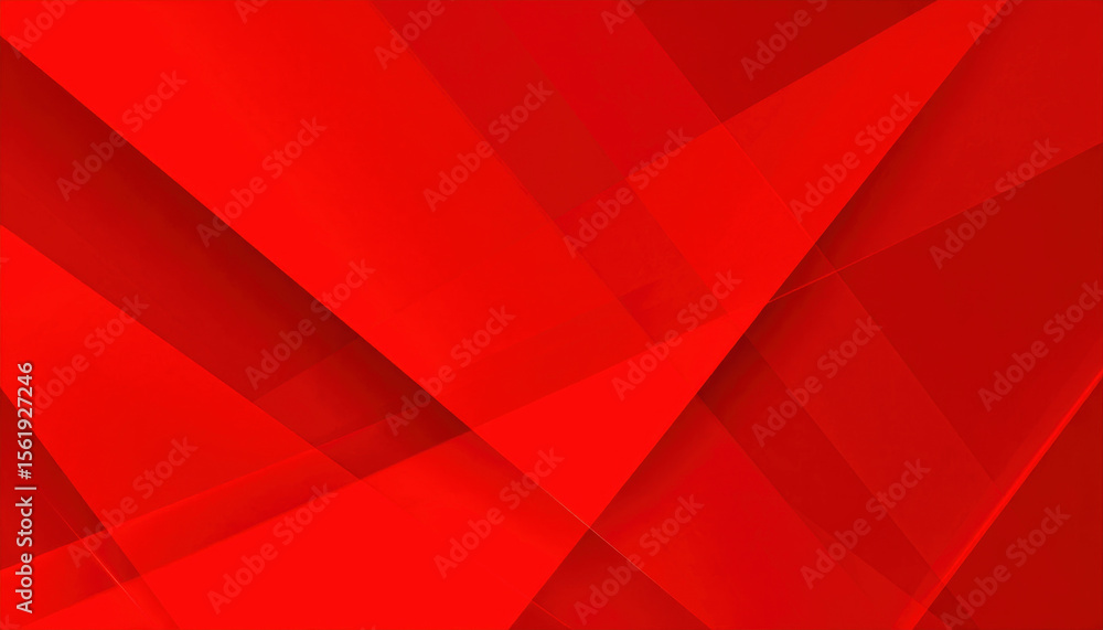 Poster abstract red background with layered shapes and vibrant hues