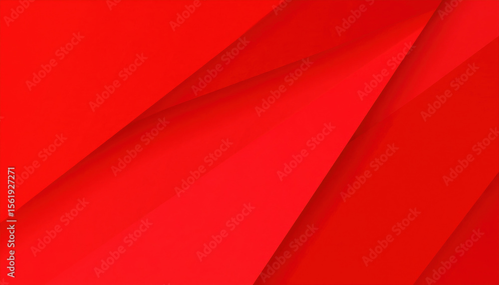 Poster vibrant red abstract background with layered paper design
