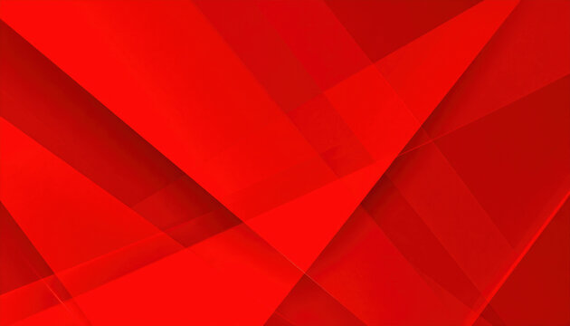 Abstract red background with layered shapes and vibrant hues