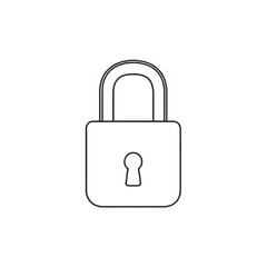 lock icon vector illustration