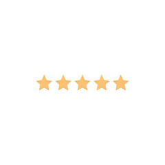 Five Star Rating: Golden Stars on Black Background - Perfect for Reviews & Feedback