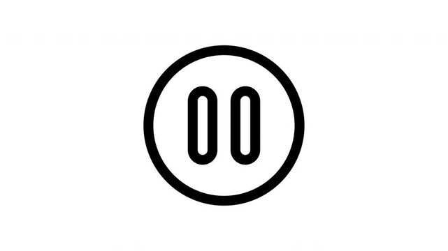 pause button animation icon