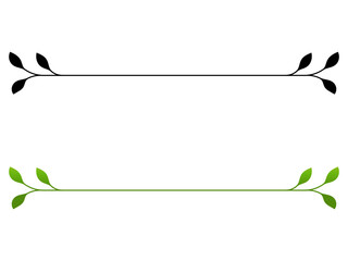 Leaf branch divider line