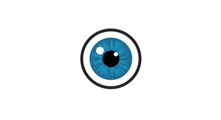 Eye icon illustration on white background