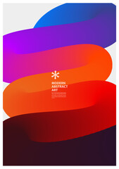 Abstract Smooth Gradient Spine Effect