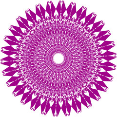 A bright geometric mandala with a multi-colored pattern. The symmetrical design radiates energy and harmony, combining sharp angles with flowing curves in a kaleidoscope of colors.
