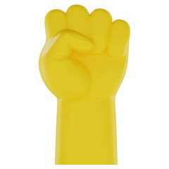 Obraz premium hand with thumb up 3d icon in cartoon plastic style minimal isolated on transparent white background, clipping path 
