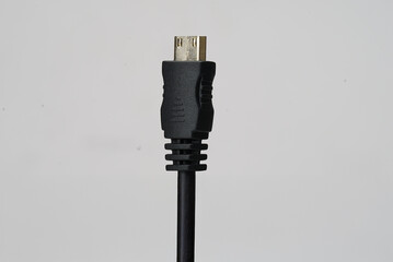 data cable port closeup isolated on white background
