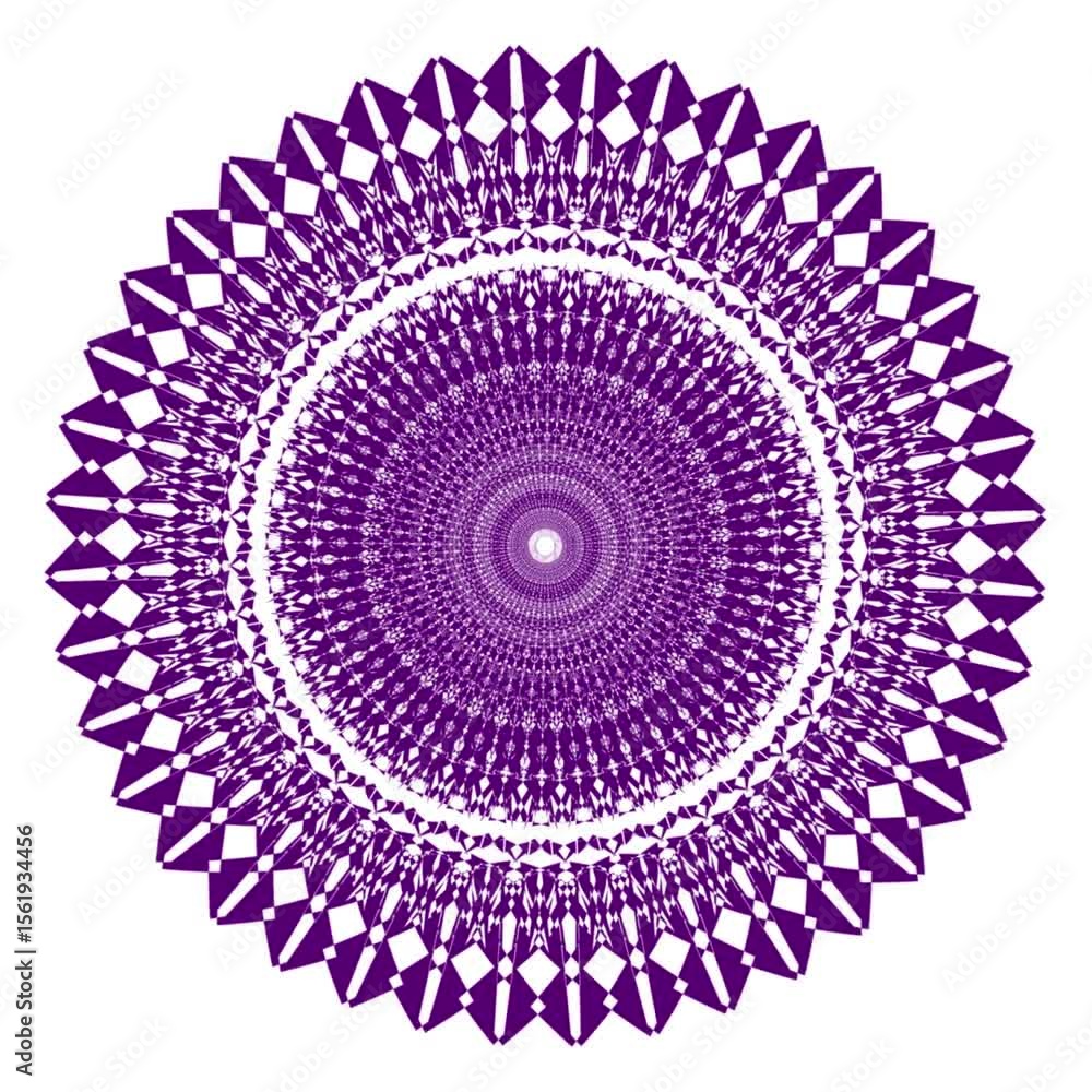 Poster vibrant geometric mandala radiates with a dazzling array of multi-colored patterns, creating a mesme