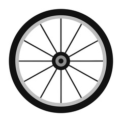 Fototapeta premium wheel on a white background