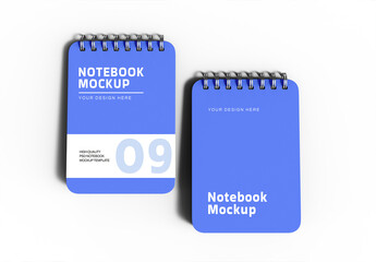 Notebook Mockup with Metal Binding