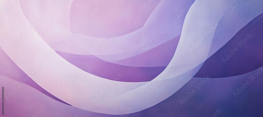 Aufkleber stylish abstract background with smooth purple gradient, structured curves, and flowing geometric el