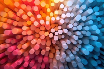 Colorful abstract art with vibrant light and geometric patterns