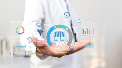 Franchises achieve worldwide growth by expanding store locations, optimizing commerce strategy, utilizing map technology, and applying chart-based finance analysis for sale and business success