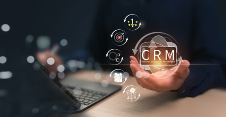 CRM Concept, Customer Relationship Management, Customer Focus Must Come First, Key Strategy to Increase Sales for Business
