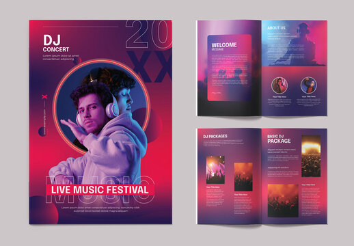 Music Festival Brochure Template