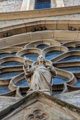 The Sacred Heart Cathedral, Statue of Jesus in Sarajevo
