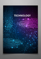 abstract blue background with copy space