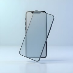 Smartphone Mockup with App UI Screen