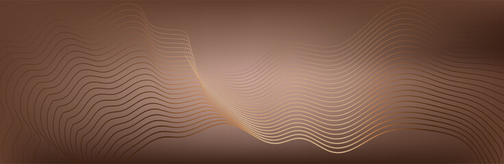 Abstract background with flowing particles. 3d abstract sci-fi user interface concept with gradient dots and lines. Digital cyberspace, high tech, technology concept.