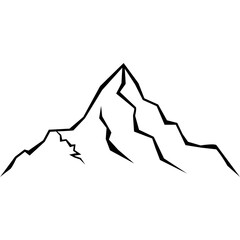 Mountain Silhouette Illustration
