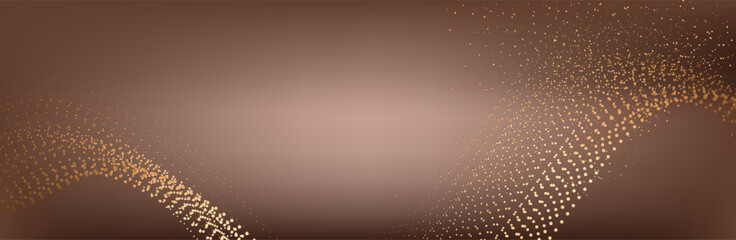 Abstract background with flowing particles. 3d abstract sci-fi user interface concept with gradient dots and lines. Digital cyberspace, high tech, technology concept.