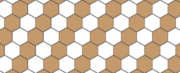 Modern white background textured with abstract hexagon pattern.vector