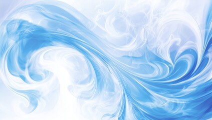 Abstract Blue and White Swirling Background for Digital Design, Web Banners, and Graphic Projects