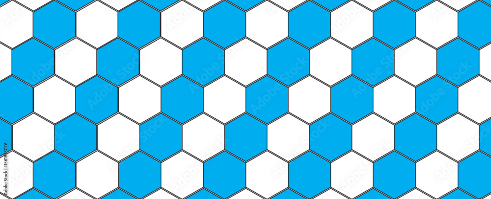 Aufkleber modern white background textured with abstract hexagon pattern.vector