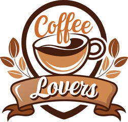 coffee cup icon Green Leaves Logo Symbol On Transparent Background 