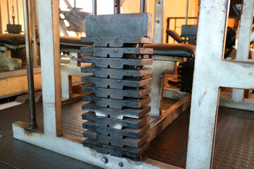 Close Up of Weight Plates on Gym Machine