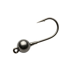 Jig head hook isolated on a transparent background