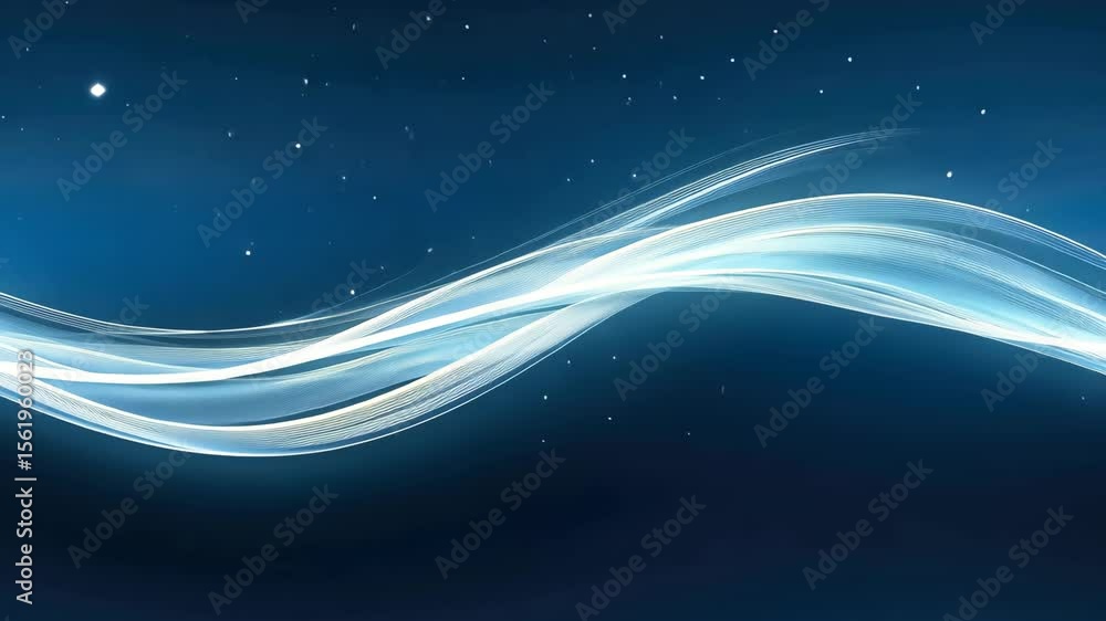 Poster watch how flowing light patterns create a calming atmosphere, evoking feelings of peace and serenity